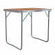 Aga Folding Camping Table 70x50x60 cm Brown