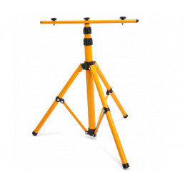 Double spotlight stand - yellow - 140cm