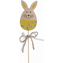 Wooden bunny on an Easter pick