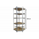 Aga Corner Metal Shelf 180x70x40 cm 5 Shelves