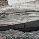 Aga Garden Sun Lounger for Two with Canopy Black 6DAZ429 - SECOND QUALITY