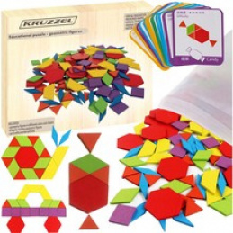 Wooden mosaic 155 pieces Kruzzel 17253