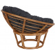 Aga Rattan armchair PAPASAN Dark Grey