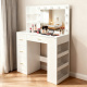 Aga Dressing Table with Mirror and Lighting Matte White