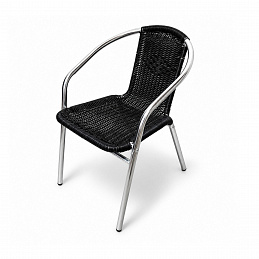 Aga Garden Chair RATAN Silver/Black