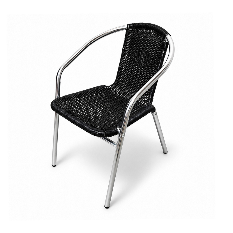 Aga Garden Chair RATAN Silver/Black