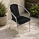 Aga Garden Chair RATAN Silver/Black