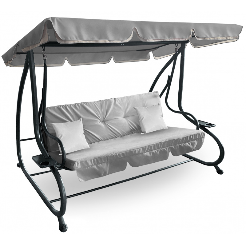 Aga Garden Swing 2in1 GRANDLUX XXL Light Grey