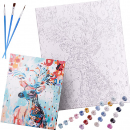 Aga Painting by numbers 40x50cm floral deer