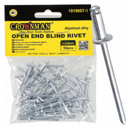 Aluminum blind rivets 3.2x8mm set of 50 pieces