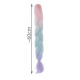 Hair Canel synthetic braids Ombre pink-blue ISO