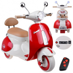 Classic electric scooter with battery for children PA0330 red universal