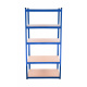 Aga Metal Shelf 180x90x40 cm 5 Shelves Blue
