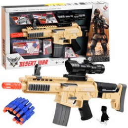 Foam rifle with bullets shooting lights ZA3999