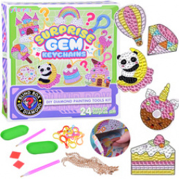 Creative Advent Calendar Collage Diamond Embroidery Keychains ZA6020 Universal