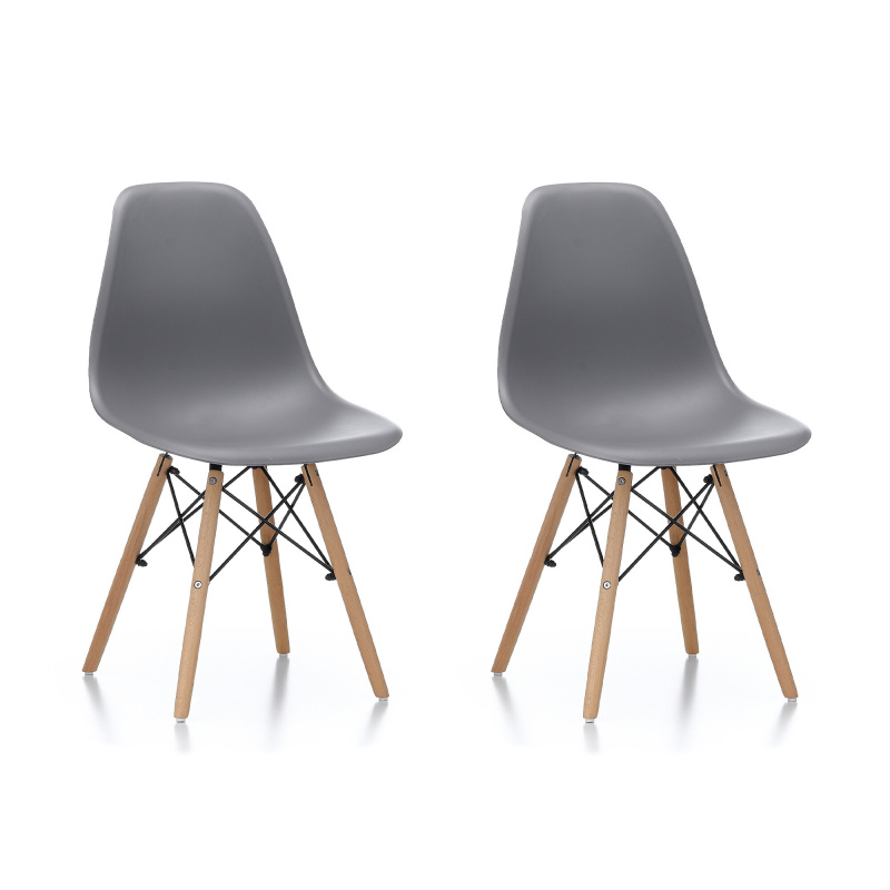 Aga 2x Dining Chair Grey