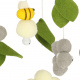 Aga Baby Mobile for Crib Grey Flowers