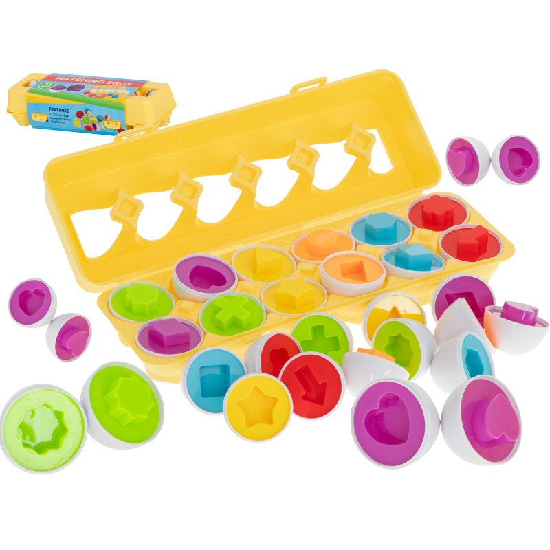Aga Educational jigsaw puzzle egg shape sorter 12pcs