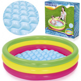 Bestway Rainbow Inflatable Paddling Pool 102cm Soft Bottom 51104 Universal