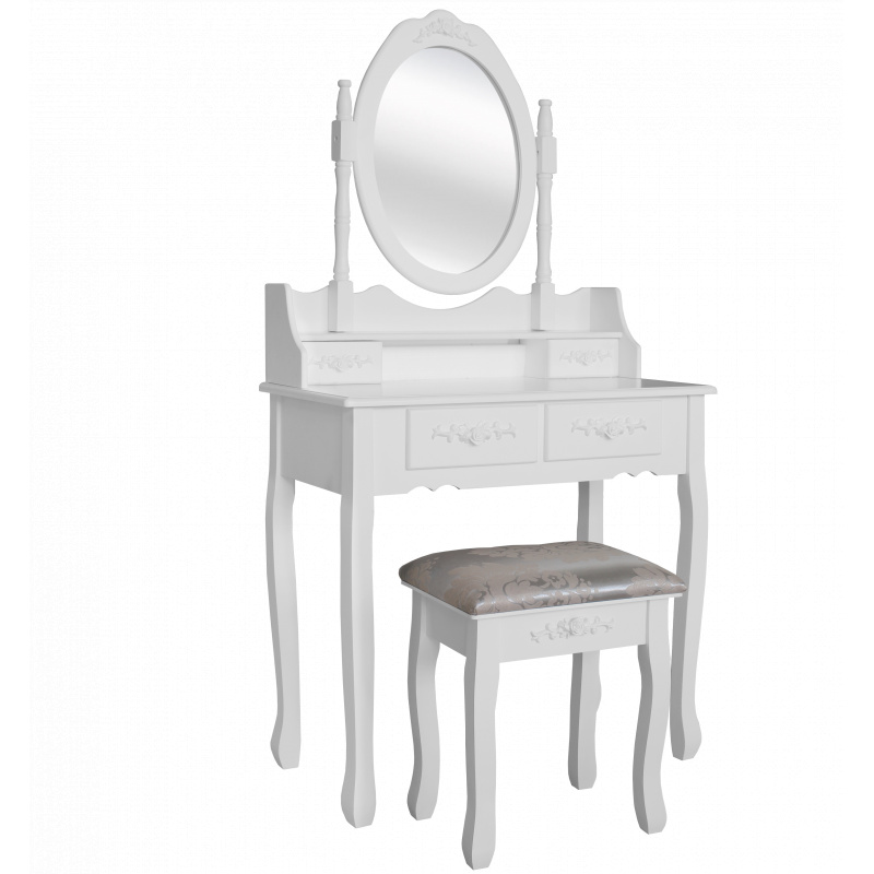 Chomik Dressing table with mirror + stool