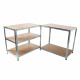 Linder Exclusiv Metal Shelf 180x100x60 cm 5 Shelves