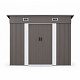 Aga Garden Shed 217x174x110 cm Gray