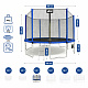 Aga SPORT PRO Trampoline 400 cm Blue + Safety Net + Ladder + Shoe Pocket