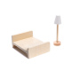 Aga MDF Dollhouse with furniture 78cm LED Black