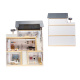 Aga MDF Dollhouse with furniture 78cm LED Black