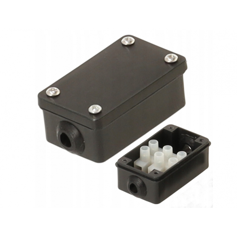 Electrical junction box IP68 black