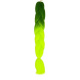 Hair Canel synthetic braids Ombre green neon ISO
