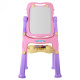 Large Double-Sided Board for Kids 3+ Pink + Magnetic Board + Accessories