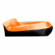 Aga Inflatable Sofa LAZY BAG 230x70 cm Black/Orange