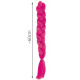 Hair Cinnamon synthetic braids ombre dark pink ISO