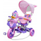 3-Wheeled Balance Bike for Kids Kačenka Purple + Sounds + Canopy + Barrier + Footrest + Handle + Storage Space