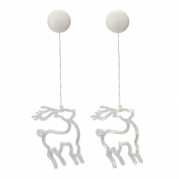 Aga Hanging Christmas LED Window Decoration Reindeer