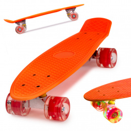 Aga Frisbee skateboard LED wheels orange
