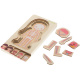 Aga Wooden Puzzle Montessori Body Parts Girl