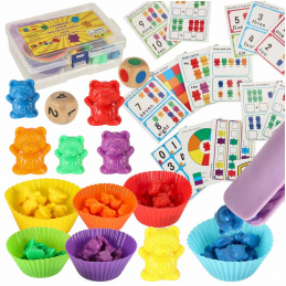 Aga Montessori Game - Count the Bears - 44 pieces