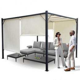 Garden PERGOLA Para Sole ZONA 3x3x2m Waterproof Roof BLINDS SP0836 Universal