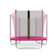 Aga SPORT FIT Trampoline 180 cm Pink + inner protective net