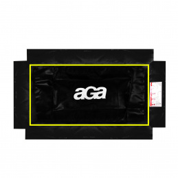 Aga Spring Cover for Rectangular Trampoline 244x335 cm Black/Yellow