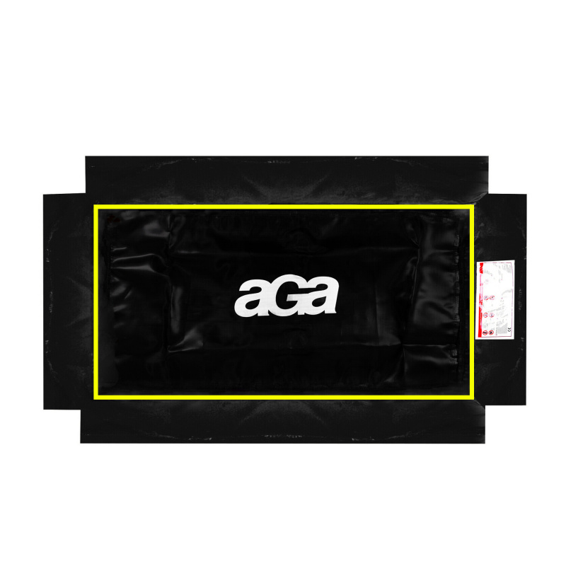 Aga Spring Cover for Rectangular Trampoline 244x335 cm Black/Yellow