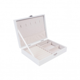 Aga Jewelry Box 20x15x5 cm White