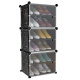 Variable shoe rack system 6 shelves ISO 11743