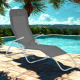 Aga Garden Lounger SIESTA Grey