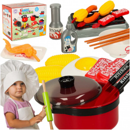 Children's cooking set kitchen utensils and accessories 35 items