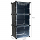 Variable shoe rack system 6 shelves ISO 11743