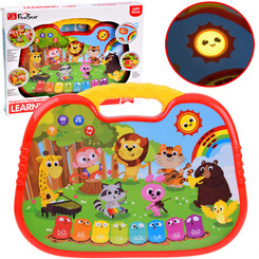 Educational interactive organ with animal sounds melody ZA5955 universal
