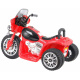 Children's Battery-Powered Bike Chopper Red + 3 Wheels + Sounds + LED Lights
